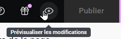 Bouton de prévisualisation des modfications en cours